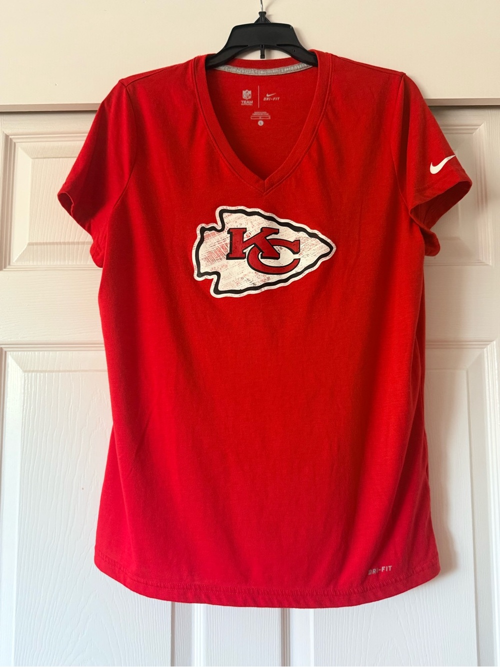Nike Dry Fit short sleeve KC Chiefs T-Shirt women’s size L